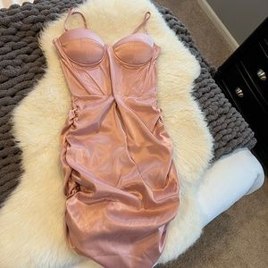SHEIN Pink Corset Mini Dress